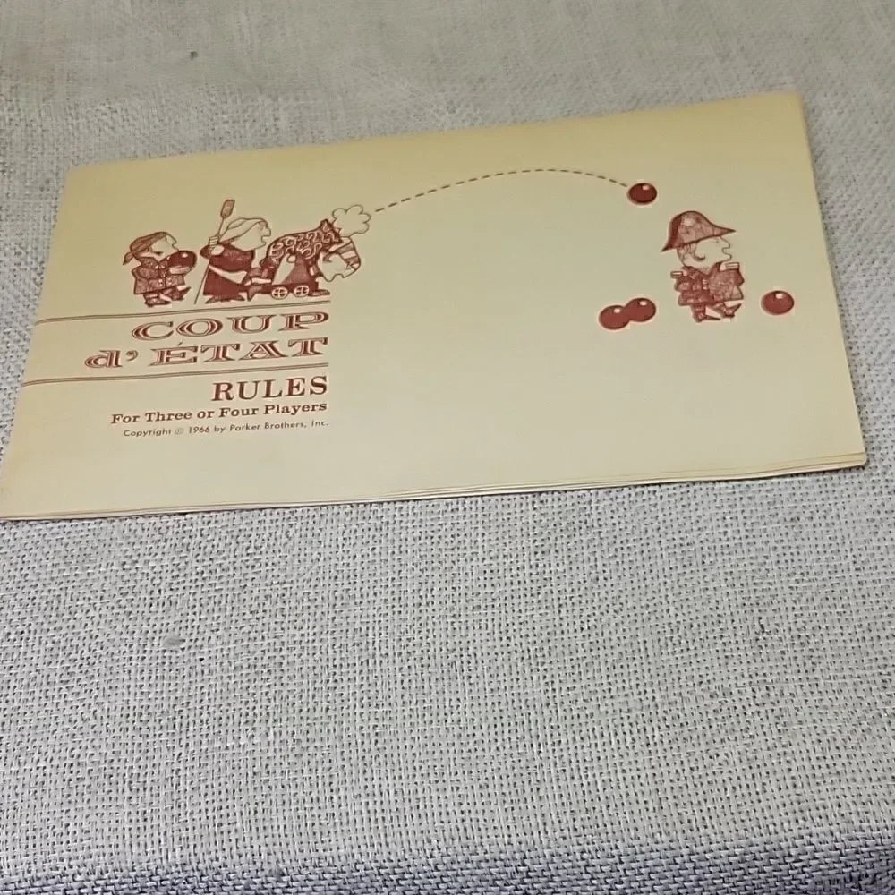 Vintage 1966 COUP D’ ETAT‎ Game Of Cards Parker Brothers Nice Condition